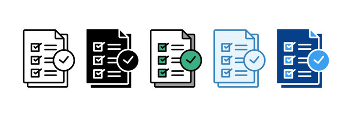 Compliance  Icon Set Multiple Style Collection