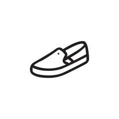 Slip On shoes icon vector