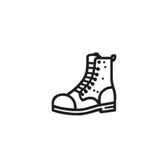 Hiking boot icon vector.