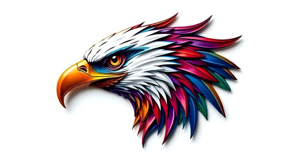 Eagle head 3d.