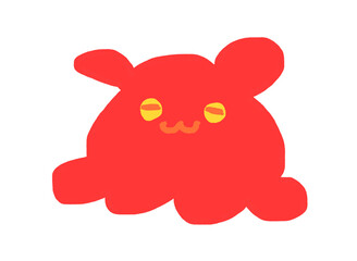 かわいいメンダコさんのイラスト素材