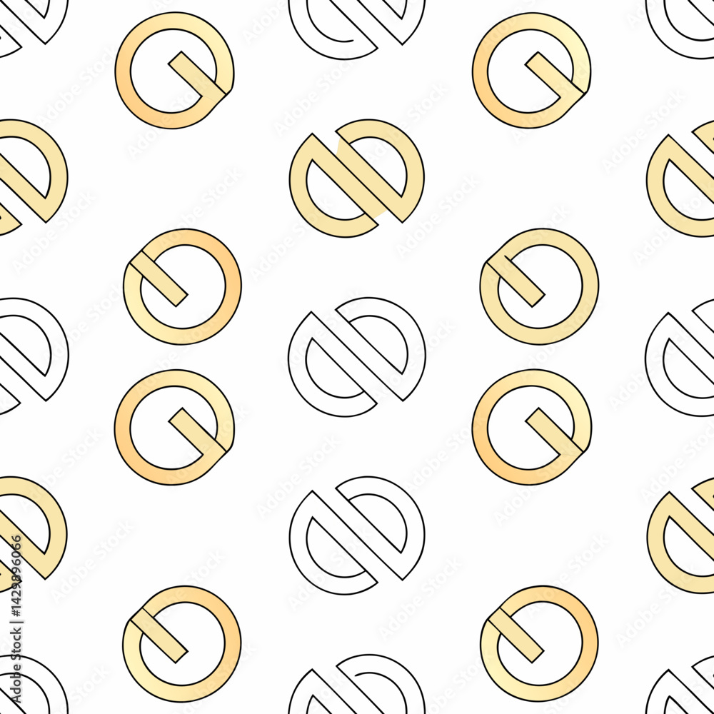 Aufkleber seamless vector modern background, geometric patterns featuring circular designs with overlapping el