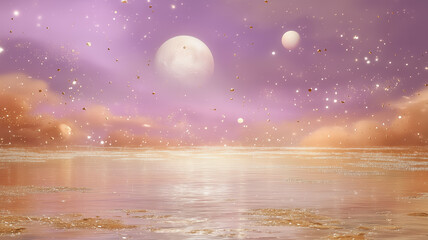 Fototapeta premium a magical fantasy space background with soft pastel nebula clouds