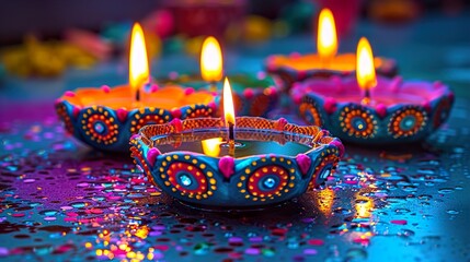 diwali background, bokeh candles light, warm and holy, celebrating divali wallpaper  