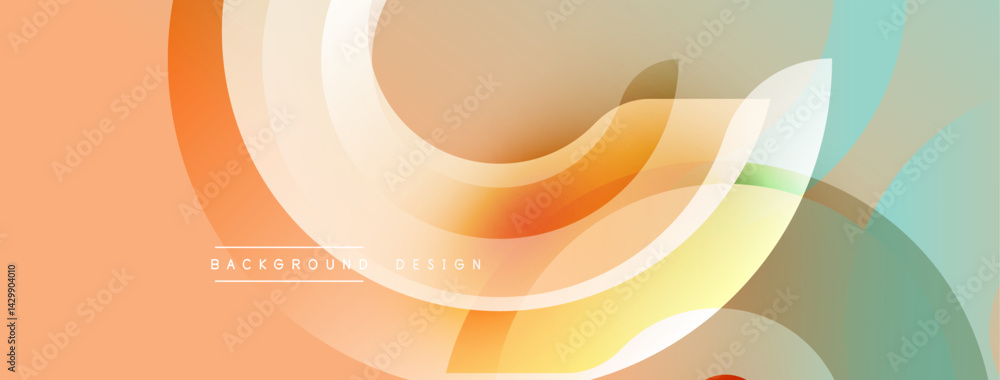 Poster abstract fluid shapes, warm colors, smooth gradients. modern design element for backgrounds, banners