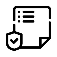 Obraz premium Accident Insurance line icon