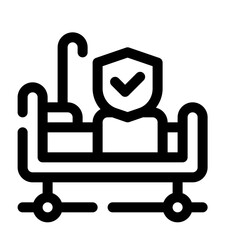 Critical Illness Insurance line icon
