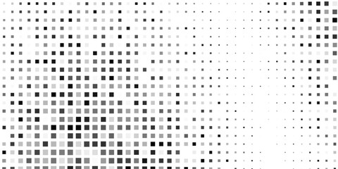 Roundomus dotted halftone gradient texture. Vanishing polka dot background. Repeating dots gradation pattern modern design abstract