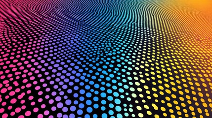 Obraz premium colorful digital dot pattern background for technology and innovation design