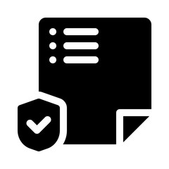 Accident Insurance glyph icon