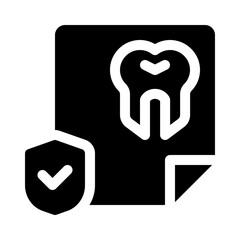 Dental Insurance glyph icon