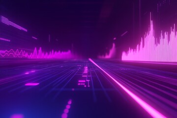 Futuristic digital highway