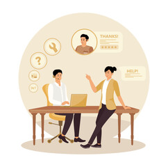 24 hours global online technical support, Call center.