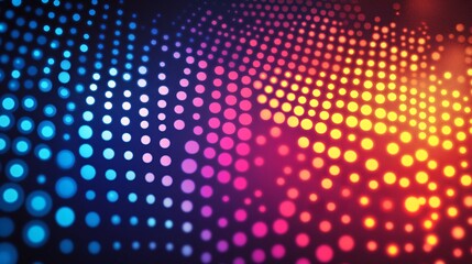Obraz premium vibrant colorful digital light dattice for technology and entertainment design