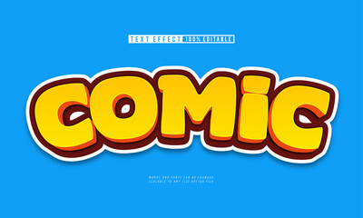 Editable comic style text effect for vibrant and playful designs.