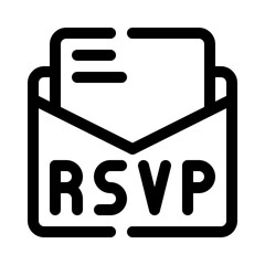 RSVP line icon