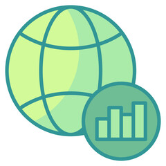 Global Data Icon Element For Design