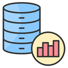Big Data Icon Element For Design