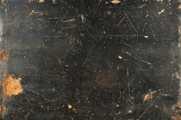 Dark, textured surface with scratches and dirt