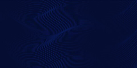 Blue Tech Finance Fintech Background Lines Abstract Hexagon Pattern. Abstract Business Modern