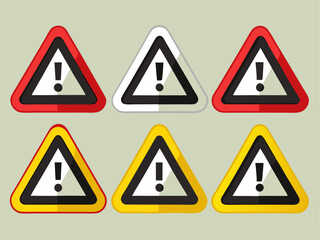 set of road signs