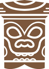 Hawaiian Mask Vector Design Element