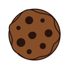 Cookie vector Design, art, and illustration on a white background