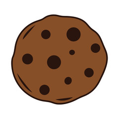 Cookie vector Design, art, and illustration on a white background