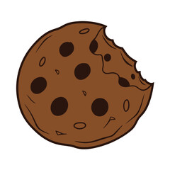 Cookie vector Design, art, and illustration on a white background