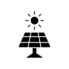 Icon a solar panel, isolated against a clean background.