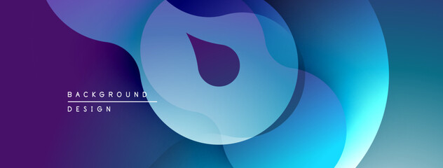 Abstract fluid shapes, vibrant colors blend. Modern design, smooth gradients create dynamic visual effect. Background texture.