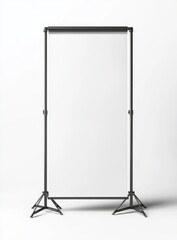 Blank backdrop stand for photography