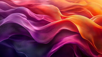 Obraz premium Abstract gradient wavy satin background