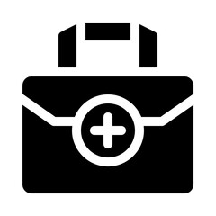 Briefcase with Plus Symbol glyph icon