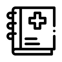 Obraz premium Medical Journal line icon