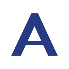 Creative letter A logo design graphic