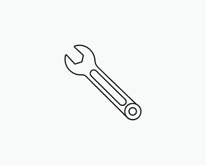 Wrench Coloring Page Tool Outline for Creative Kids Activities