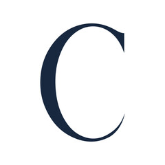 Creative letter C logo design graphic