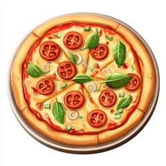 pizza with vegetables