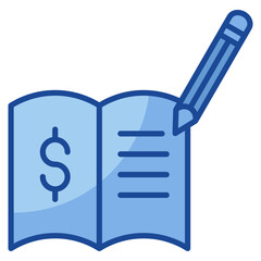 Ledger Book Icon Element For Design