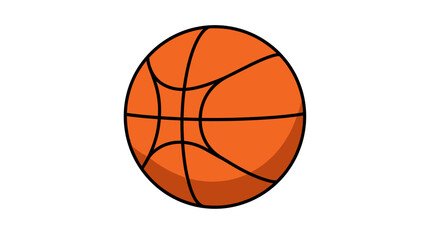 Fototapeta premium Basketball Isolated on White Background