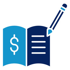 Ledger Book Icon Element For Design
