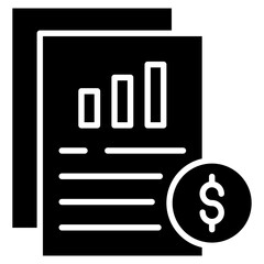 Income Statements Icon Element For Design
