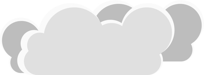 Minimal flat cloud vector illustration. Ideal for weather icons, sky backgrounds, app interfaces, kids visuals, and dreamy or peaceful-themed graphic designs.