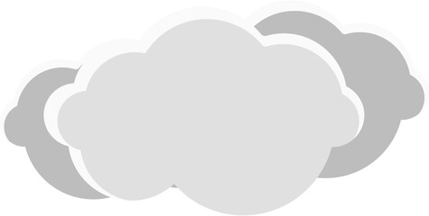 Minimal flat cloud vector illustration. Ideal for weather icons, sky backgrounds, app interfaces, kids visuals, and dreamy or peaceful-themed graphic designs.