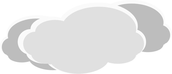 Minimal flat cloud vector illustration. Ideal for weather icons, sky backgrounds, app interfaces, kids visuals, and dreamy or peaceful-themed graphic designs.