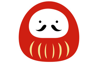 お正月縁起物　だるま