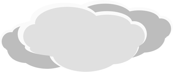 Minimal flat cloud vector illustration. Ideal for weather icons, sky backgrounds, app interfaces, kids visuals, and dreamy or peaceful-themed graphic designs.