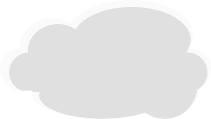 Minimal flat cloud vector illustration. Ideal for weather icons, sky backgrounds, app interfaces, kids visuals, and dreamy or peaceful-themed graphic designs.