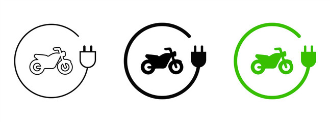 bike charging point icon png. Electric plug symbol. Electricity sign. Green energy vector illustration. Wire with plug and lightning bolt pictogram. Phone charge technology concept